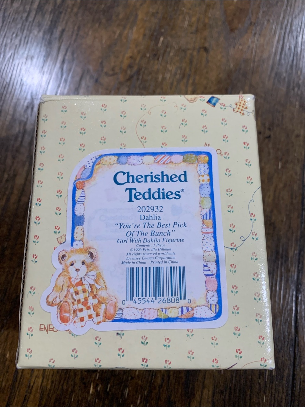 Cherished Teddies Dahlia Boxed Figurine - Cream & Orange